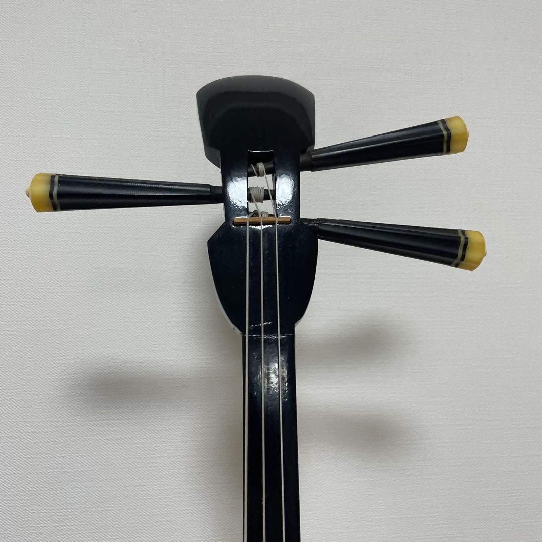 沖縄三線 本蛇皮 三味線 胴巻き 和楽器　★ソフトケース付き★