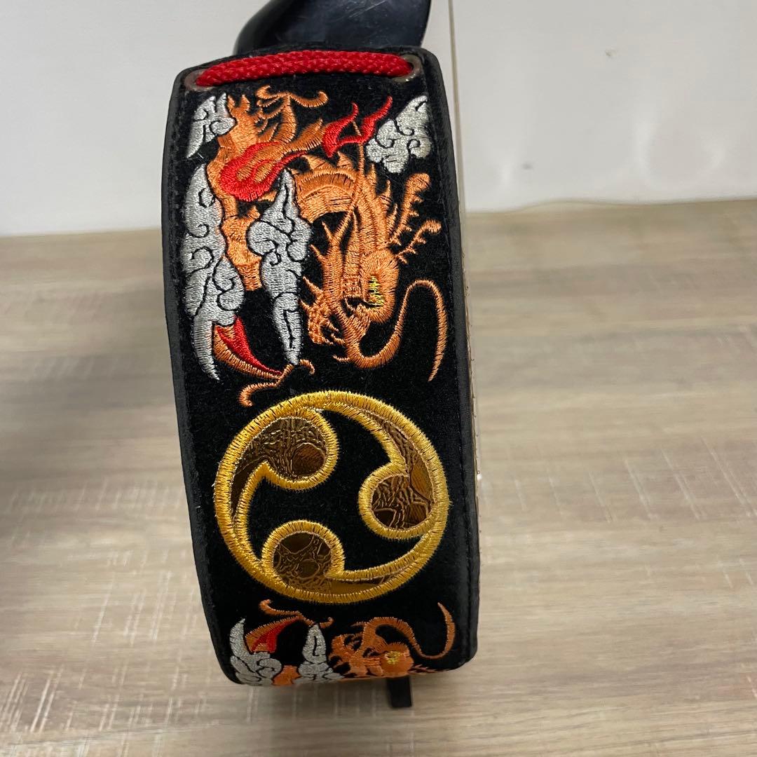 沖縄三線 本蛇皮 三味線 胴巻き 和楽器　★ソフトケース付き★