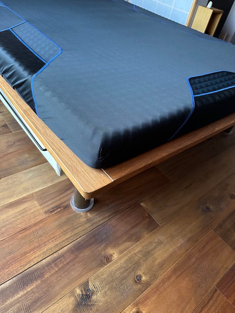 送料込 直渡可 MUJI セミダブルベッド + 西川AiR ハード セット