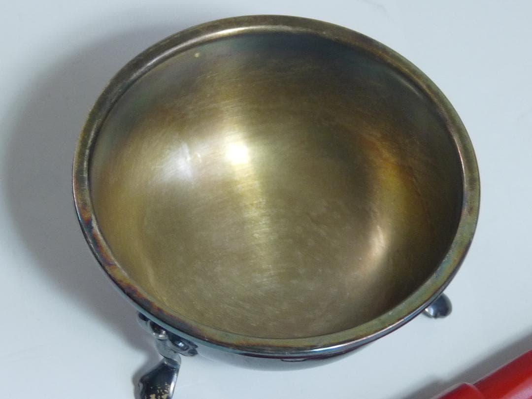 マッピン＆ウェッブ シルバー925　49.5g 脚付き金属ボウル