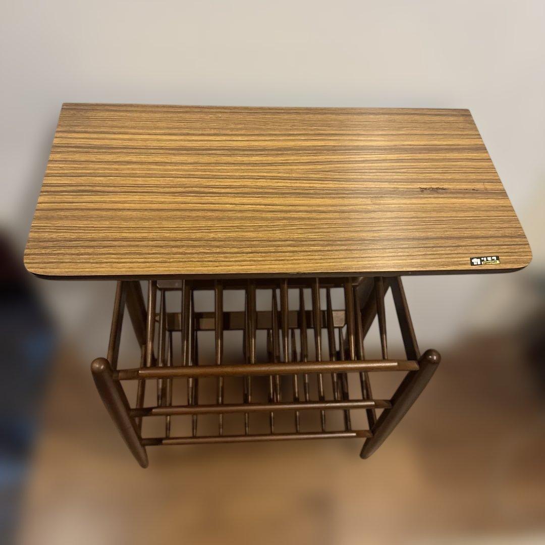 オールド カリモク スリッパラック マガジンラック シェルフ Karimoku