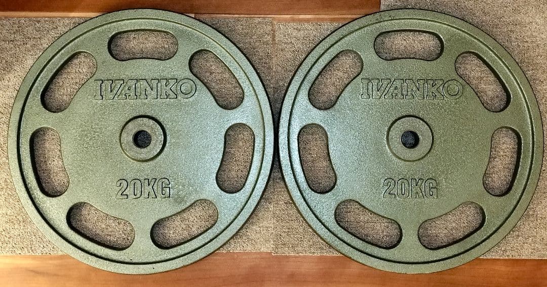 IVANKO 20kg 28mm用 ウエイトプレート 2枚セット-正規 激安 店