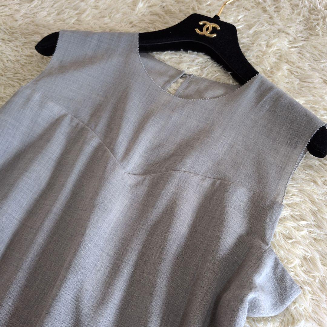 日本製★FOXEYNEWYORK　ノースリーブワンピース　40