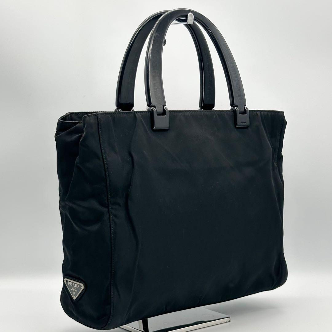 プラダ ナイロン ハンドバッグ ブラック ヴィンテージ アーカイブ