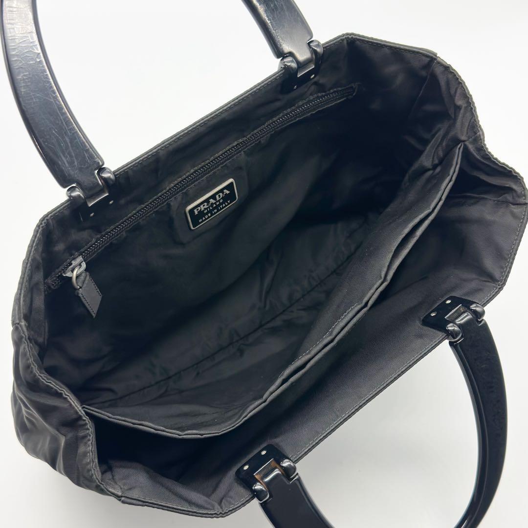 プラダ ナイロン ハンドバッグ ブラック ヴィンテージ アーカイブ