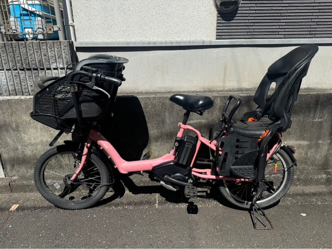 ブリジストンYAMAHA電動アシスト自転車 チャイルドシート付きジャンク