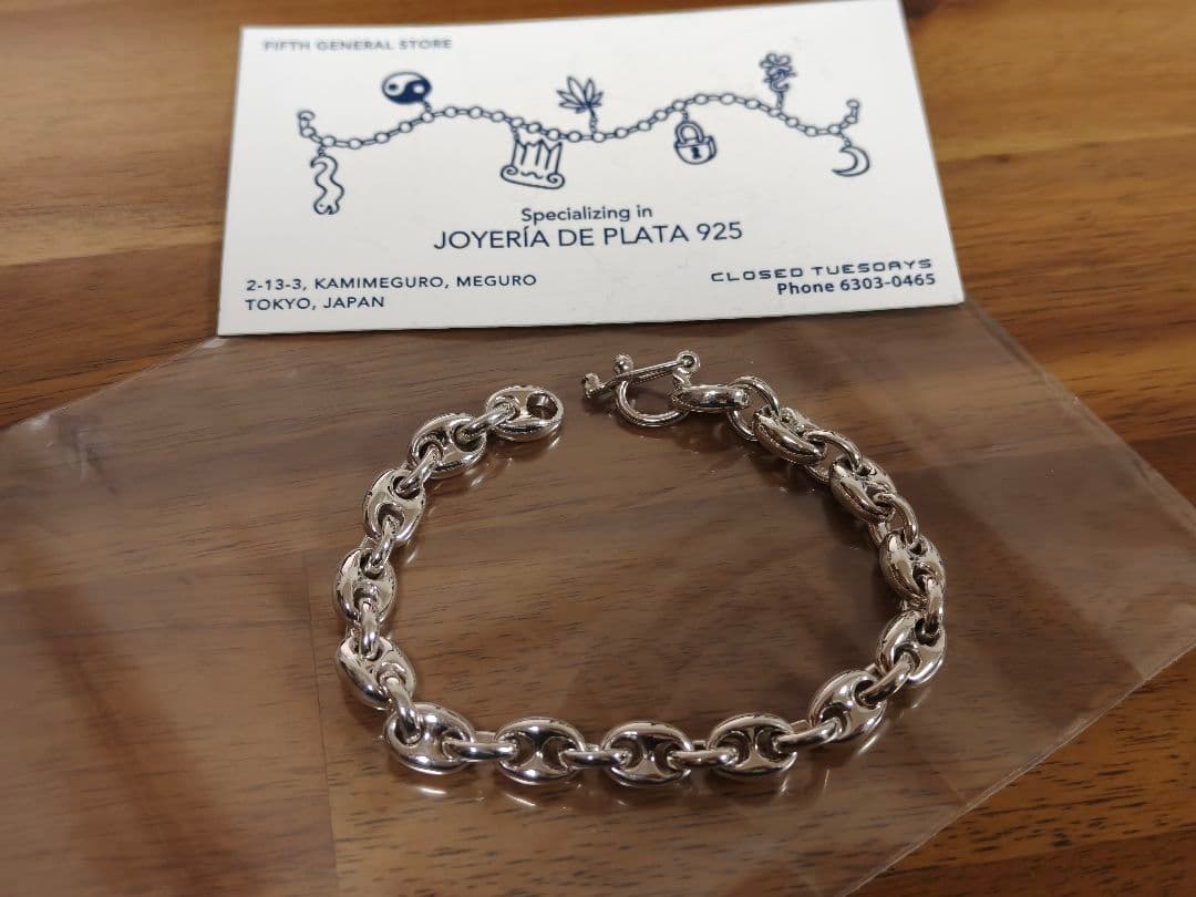 試着のみ FIFTH GENERAL STORE ブレスレット シルバー925