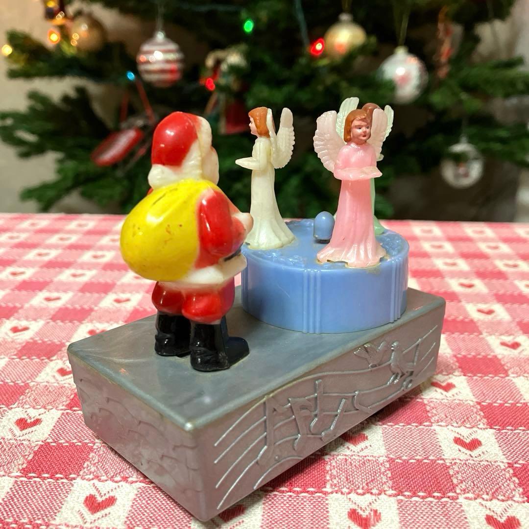 ヴィンテージ　サンタクロース&女神　クリスマス回転式トイ　昭和レトロ