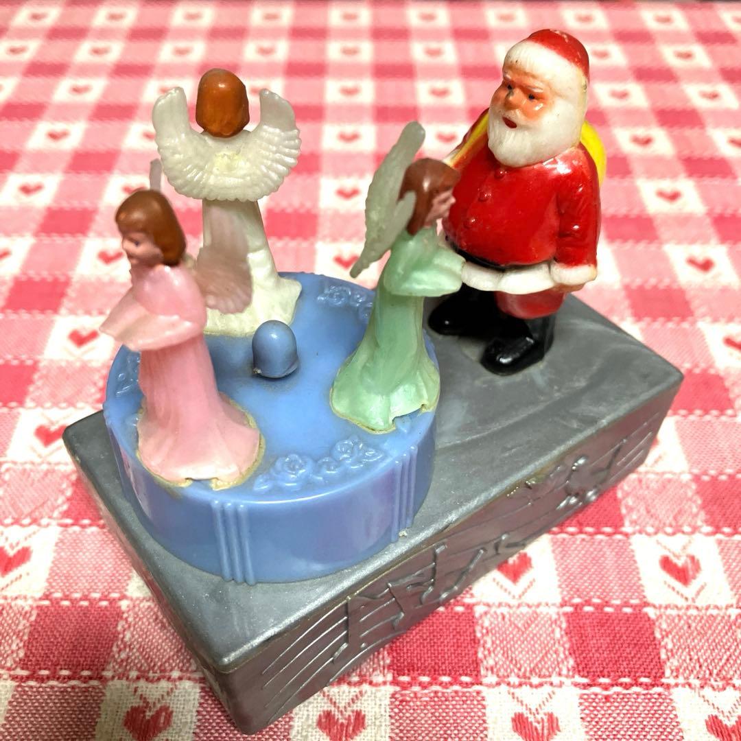ヴィンテージ　サンタクロース&女神　クリスマス回転式トイ　昭和レトロ