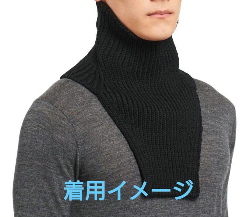 □新品9万!PRADAプラダ／厚手ケーブルリブニットデザインネック