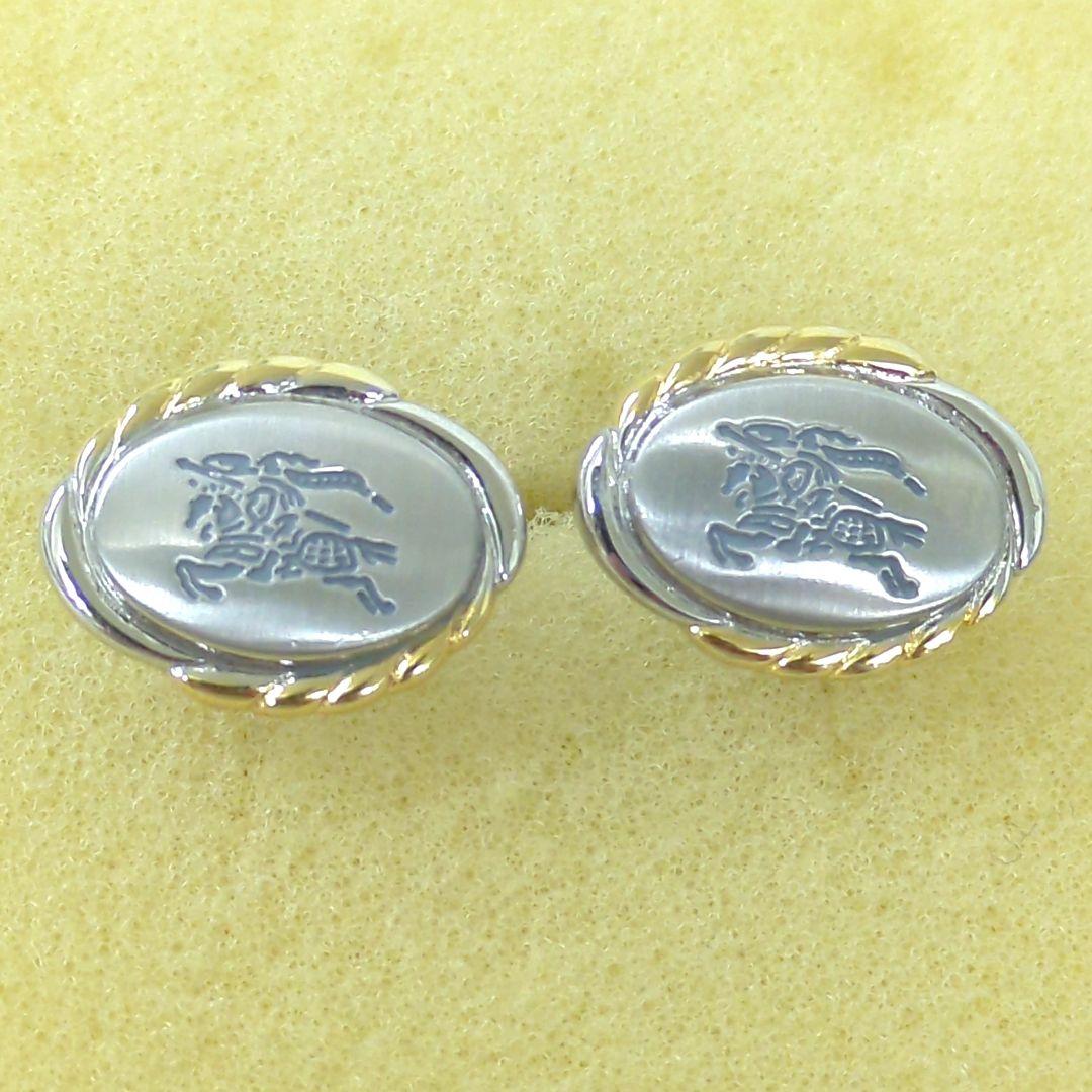 バーバリー 騎士 ネクタイピン & カフリンクス セット シルバー ゴールド