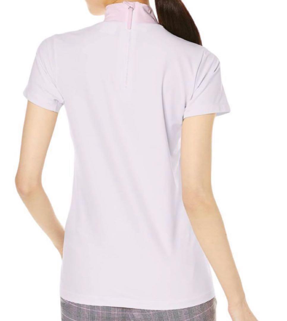 デサントゴルフ 半袖シャツ 【LUXECOLLECTION】 ホワイトピンク