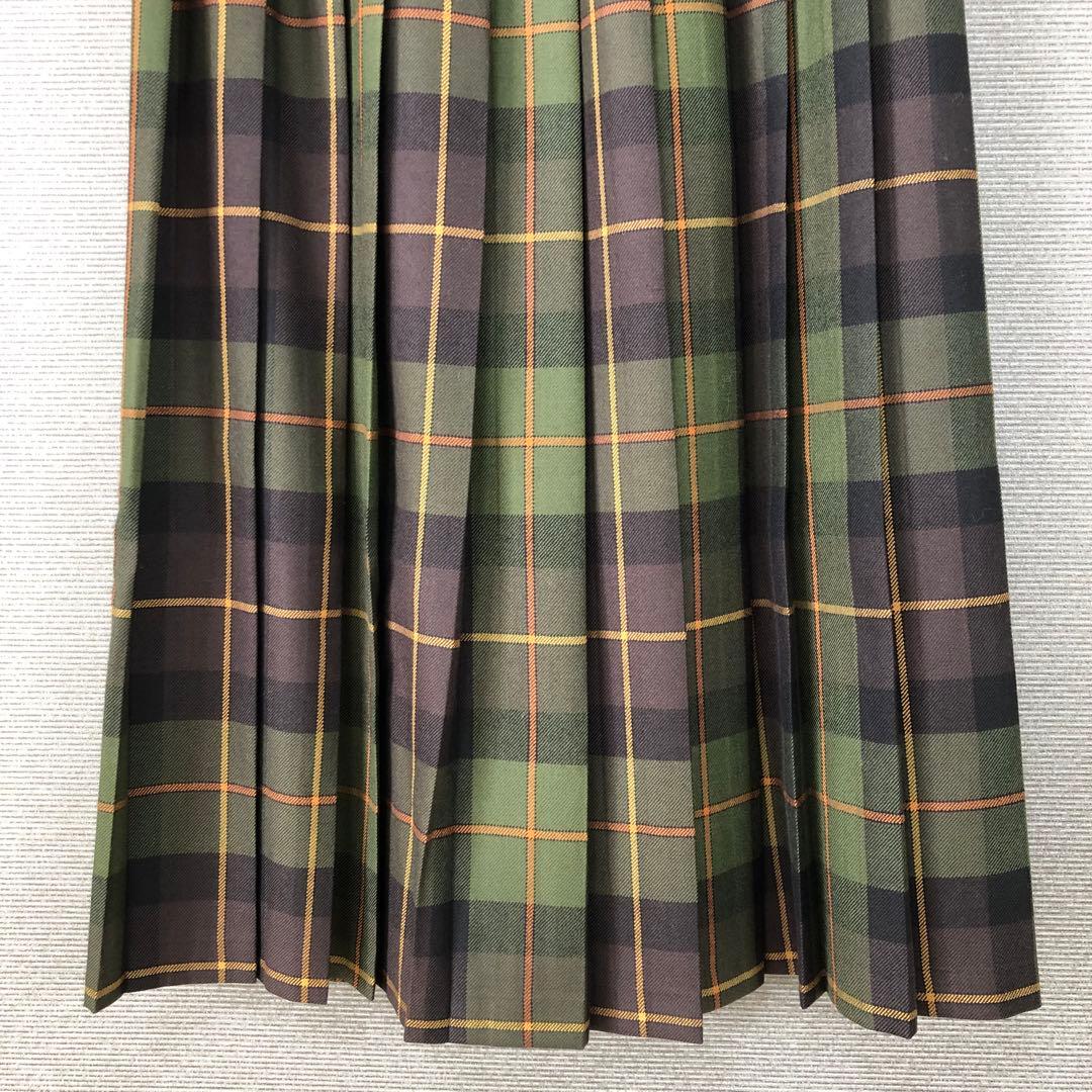 O’NEIL of DUBLIN キルト プリーツ ロングスカート グリーン