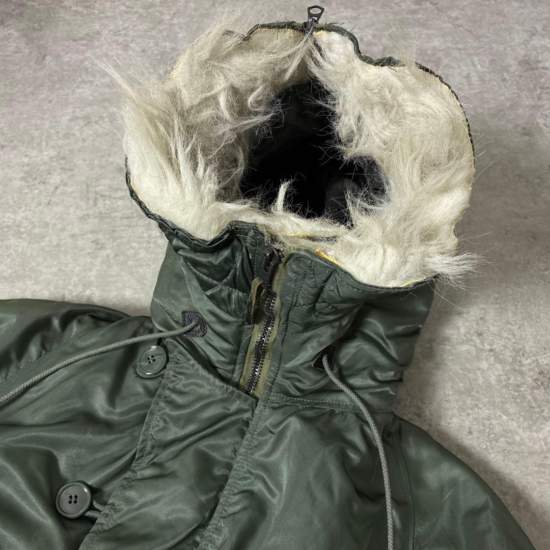 70's■アルファインダストリーズ【L】N-2B フライトジャケット カーキ