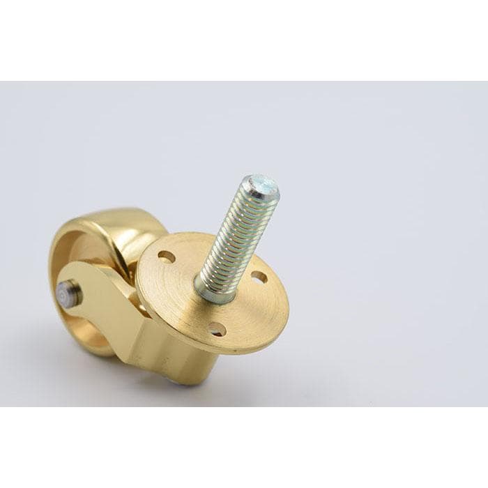 4個セット　ブラス（真鍮)キャスター 1-1/4” マシンスクリュー（機械ネジ）