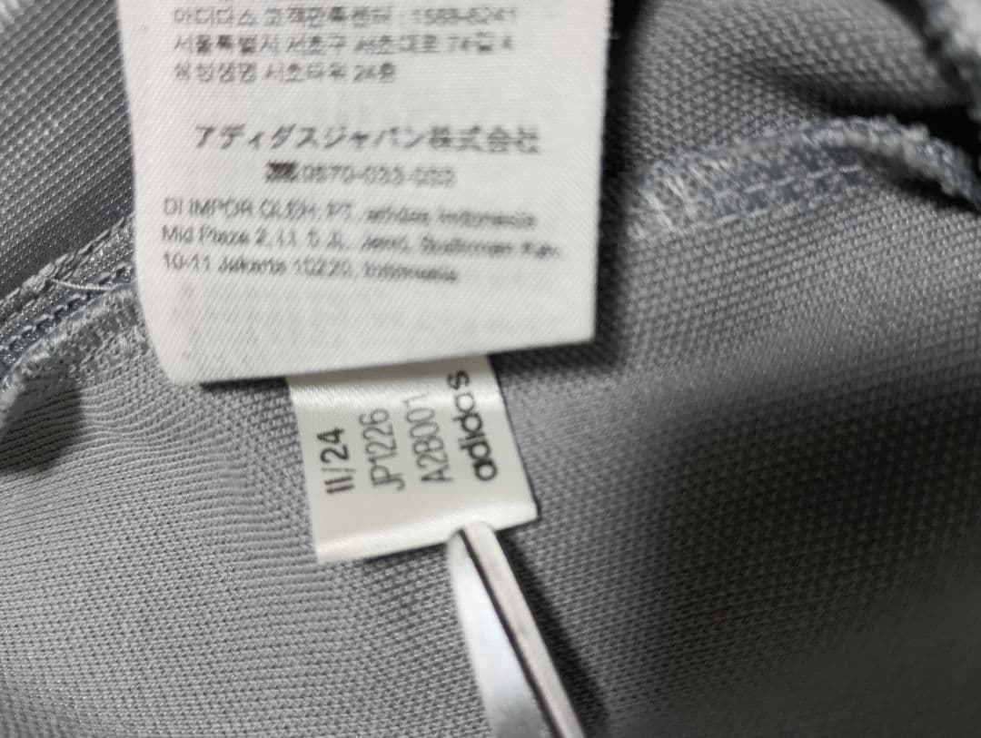 adidas グレー ベッケンバウアー タグ付 L