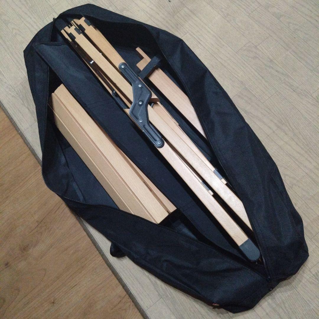 【美品】ハイランダー ウッドキッチンテーブル 収納袋付き