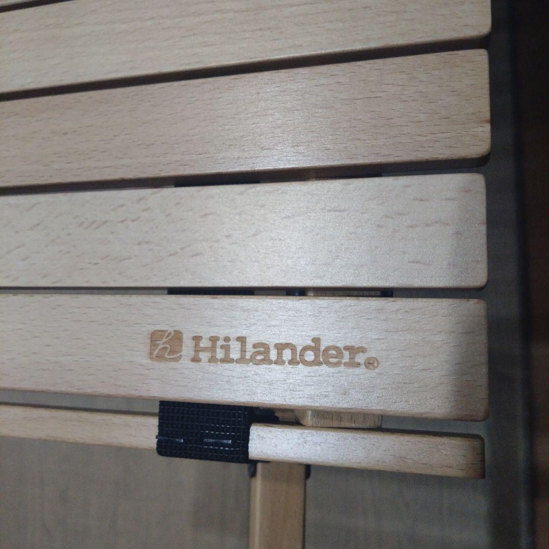 【美品】ハイランダー ウッドキッチンテーブル 収納袋付き