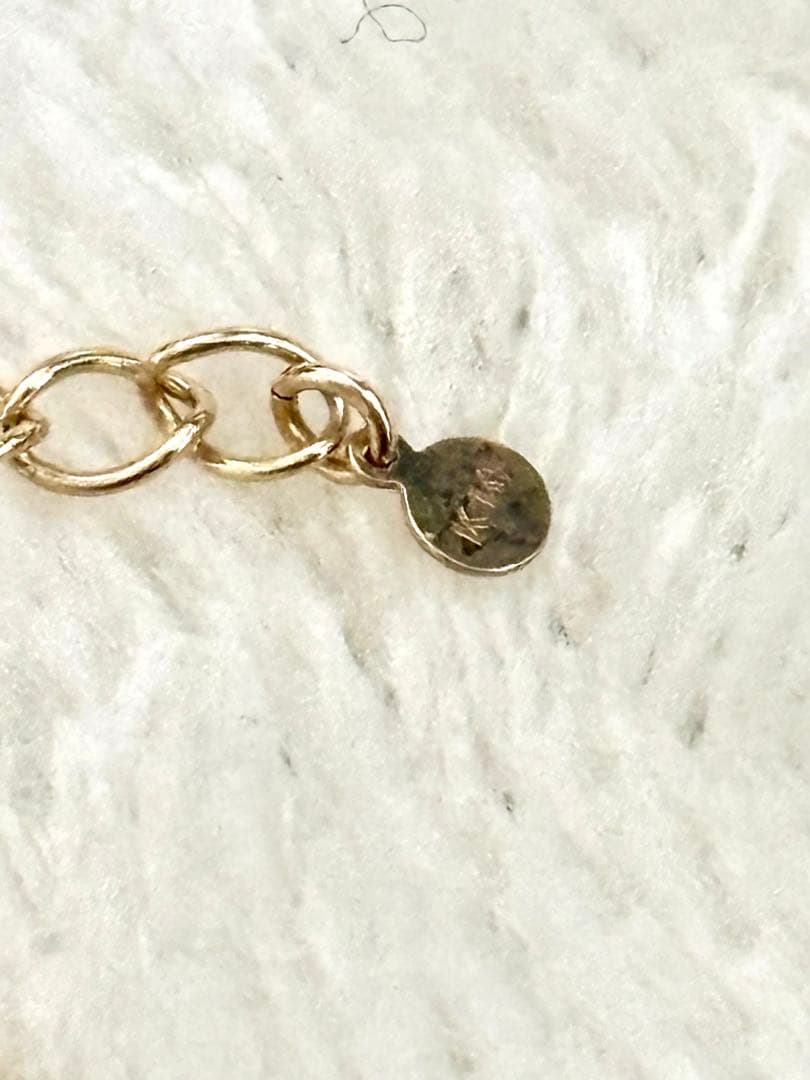 専用です。 K10ブレスレット　アクアマリン　イエローゴールド　15〜17cm