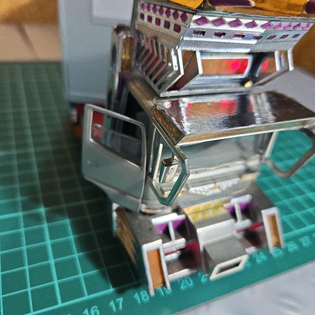 アオシマ1/43デコトラトレーラーラジコン荒武者リアルサウンド - メルカリ