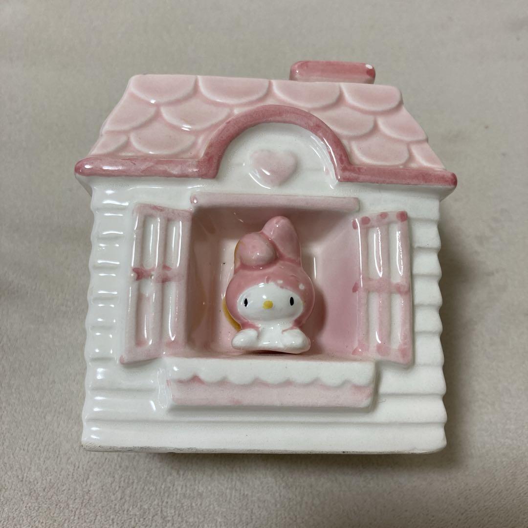 希少 マイメロディ 陶器 置物 貯金箱 昭和レトロ マイメロ サンリオ