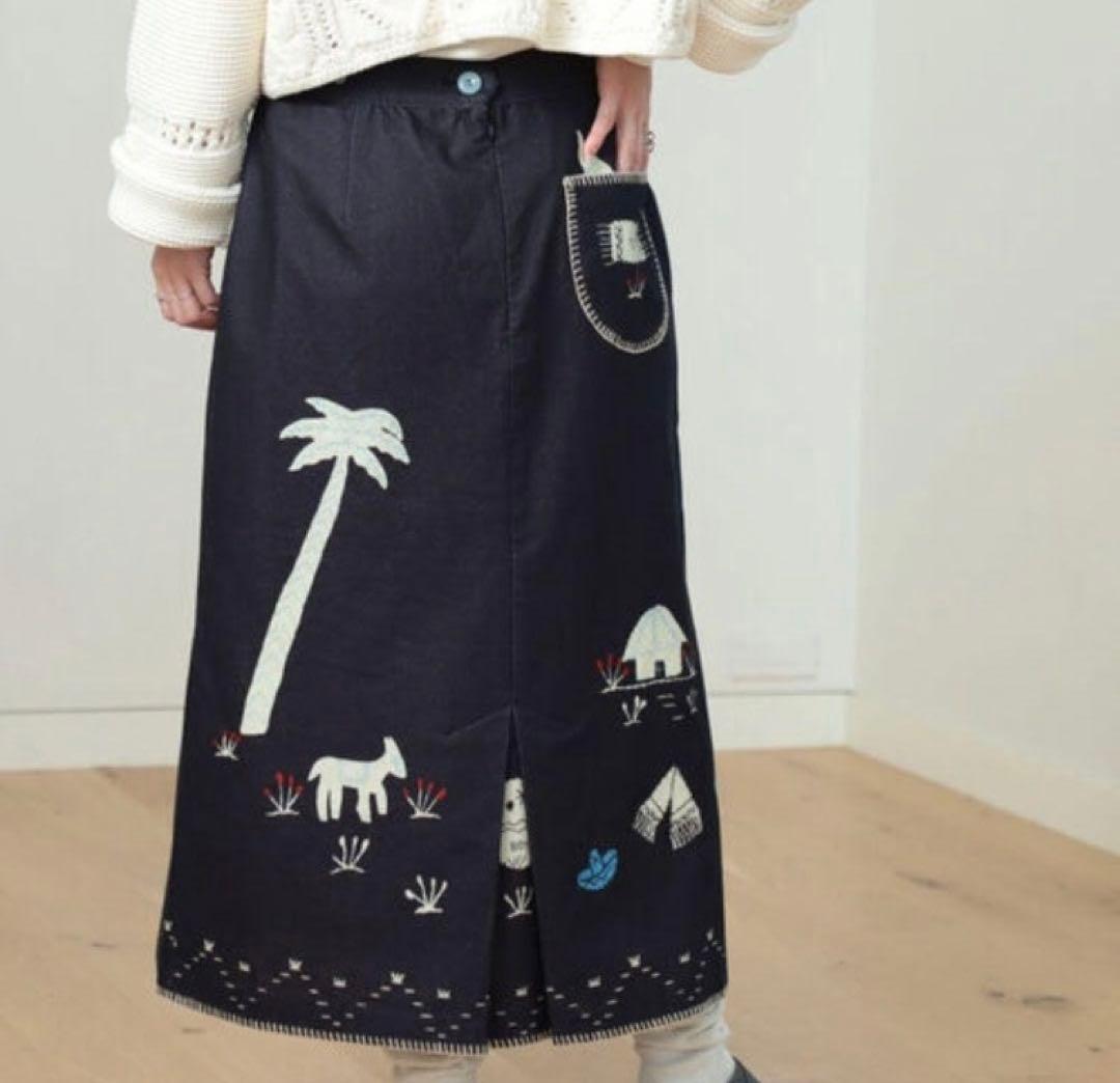 完売品 BEAMS BOY メキシカンプリントスカート