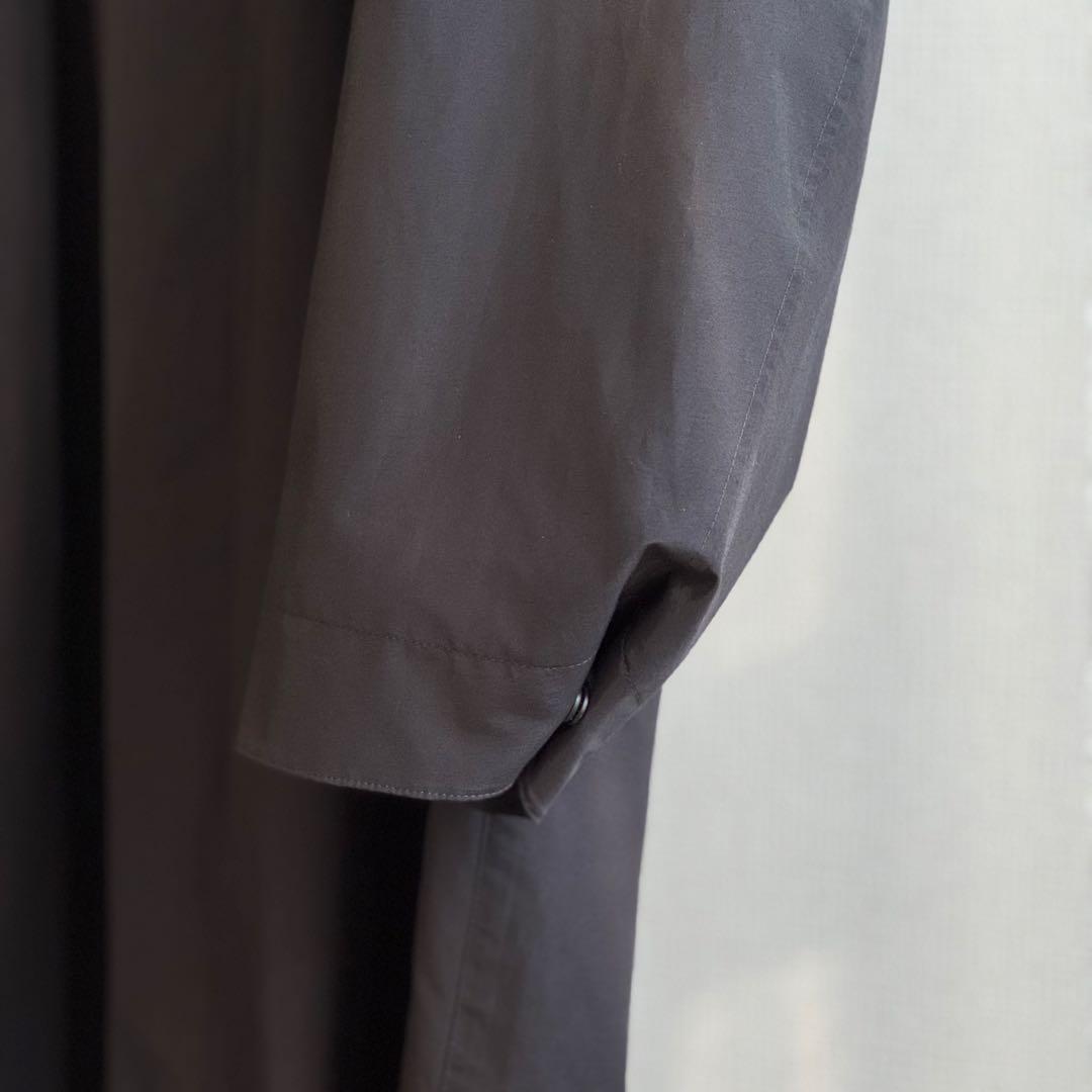 2025AW ユニクロU オーバーサイズステンカラーコート　ブラックM