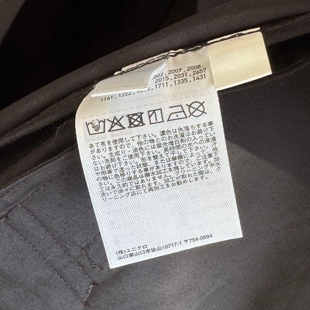 2025AW ユニクロU オーバーサイズステンカラーコート　ブラックM