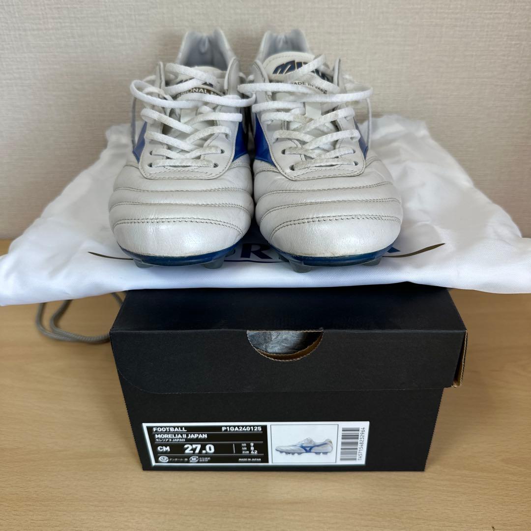 ジ*ジ様 モレリア2 Japan 27.0cm ミズノ　ムゲンパック　ホワイト