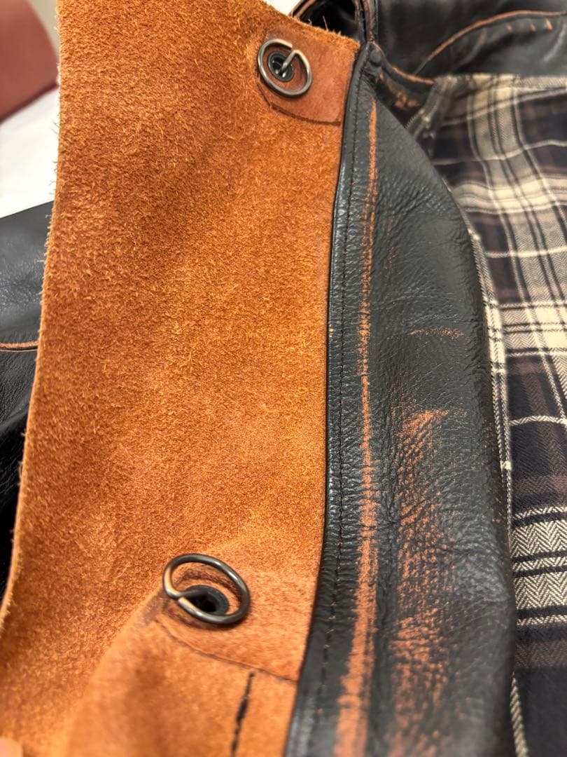 ［ゲリラセール今週末まで］ヤバイ革のコート　KAPITAL 焦茶色