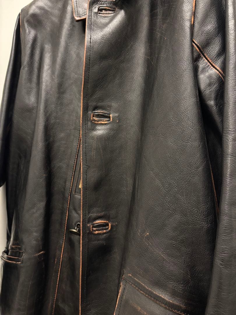 ［ゲリラセール今週末まで］ヤバイ革のコート　KAPITAL 焦茶色