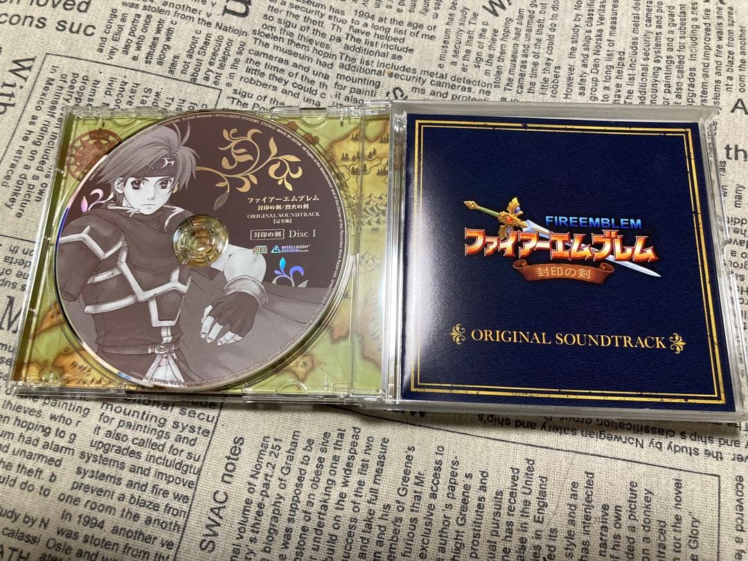 ファイアーエムブレム 封印の剣/烈火の剣サウンドトラック ラバーストラップ未開封