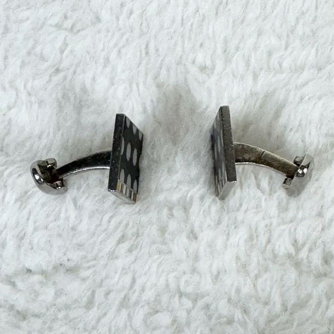 【美品】Paul Smith ポールスミス　カフス　黒　水玉