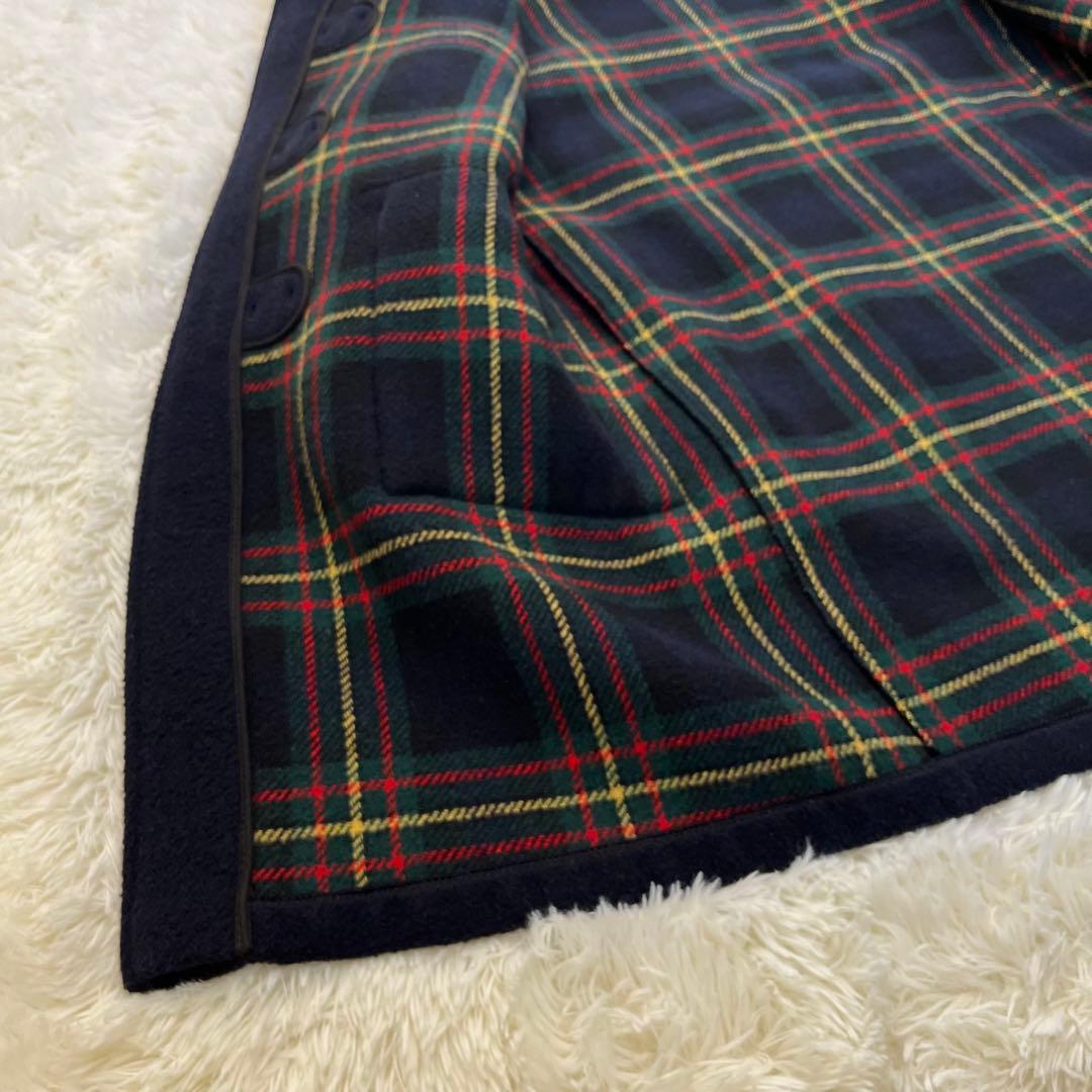 英国製✨グローバーオール　クラシック ダッフルコート 裏地チェック　L〜XL