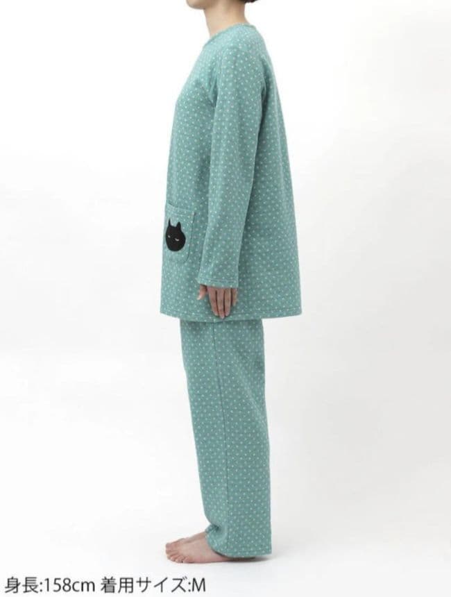 新品タグ付き ワコール マタノアツコ パジャマ ルームウェア ドット キルト M