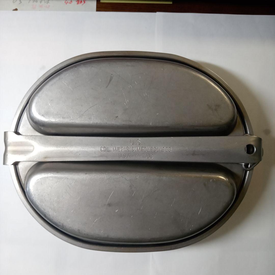 U.S. 1963年製 米軍スキレットパンセットスプーン。フォーク。ナイフ付き