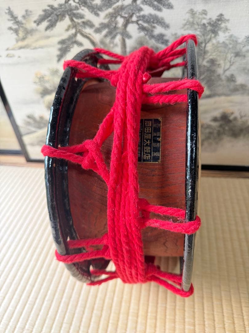 和太鼓 締太鼓 並附 岡田屋布施 蛇の目入り