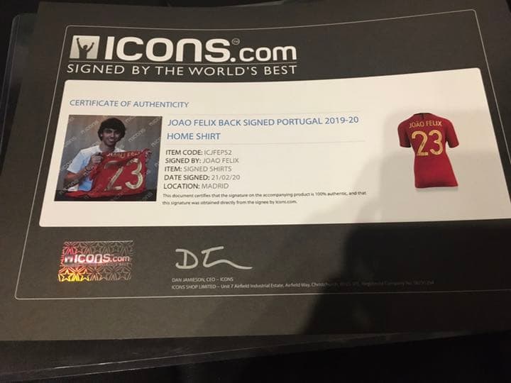 ジョアンフェリックス　直筆サイン　icons サイン付き