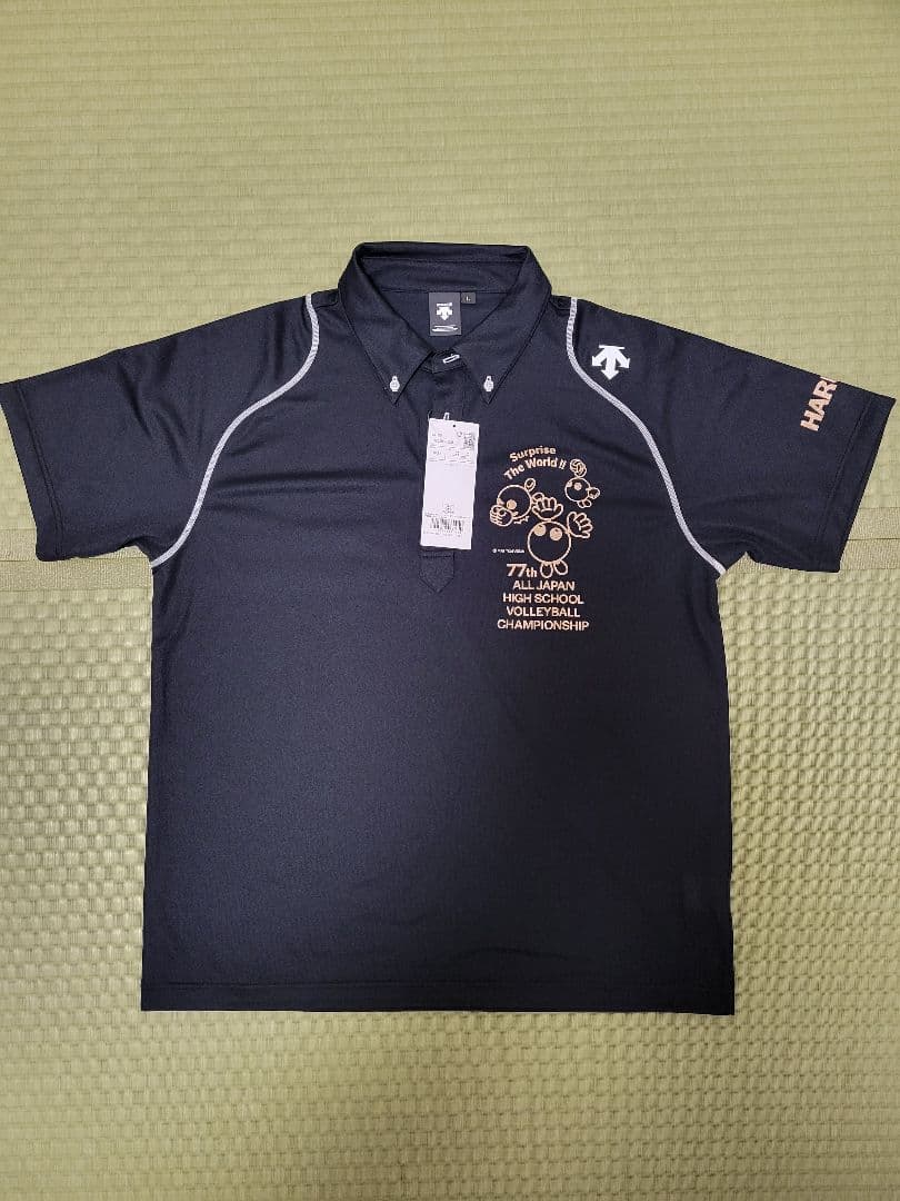 未使用！春高 バレー 2025 ポロシャツ Lサイズ 77回大会 - メルカリ