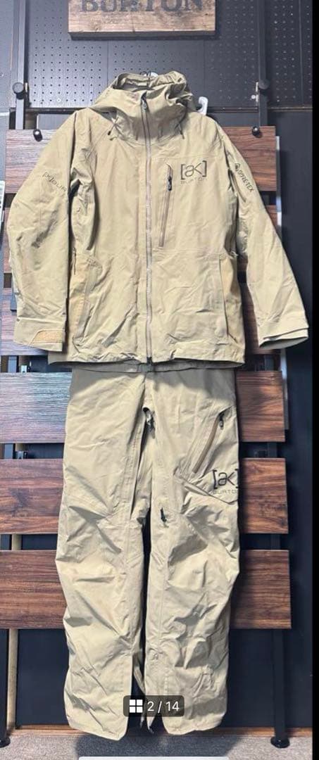 BURTON [ak]GORE-TEX セットアップバートン美品上下ビブパンツ