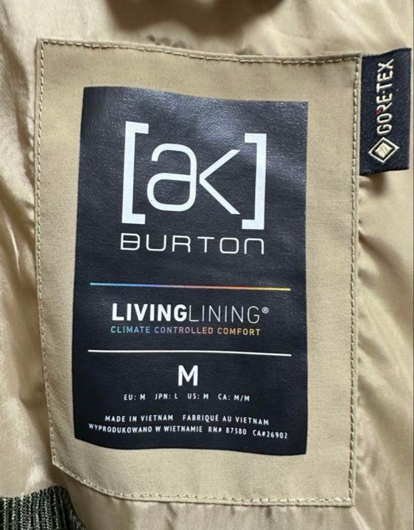 BURTON [ak]GORE-TEX セットアップバートン美品上下ビブパンツ