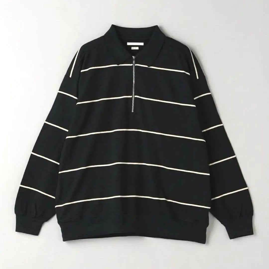 トップス blurhms C/NAPP Border Collared Harf-zip