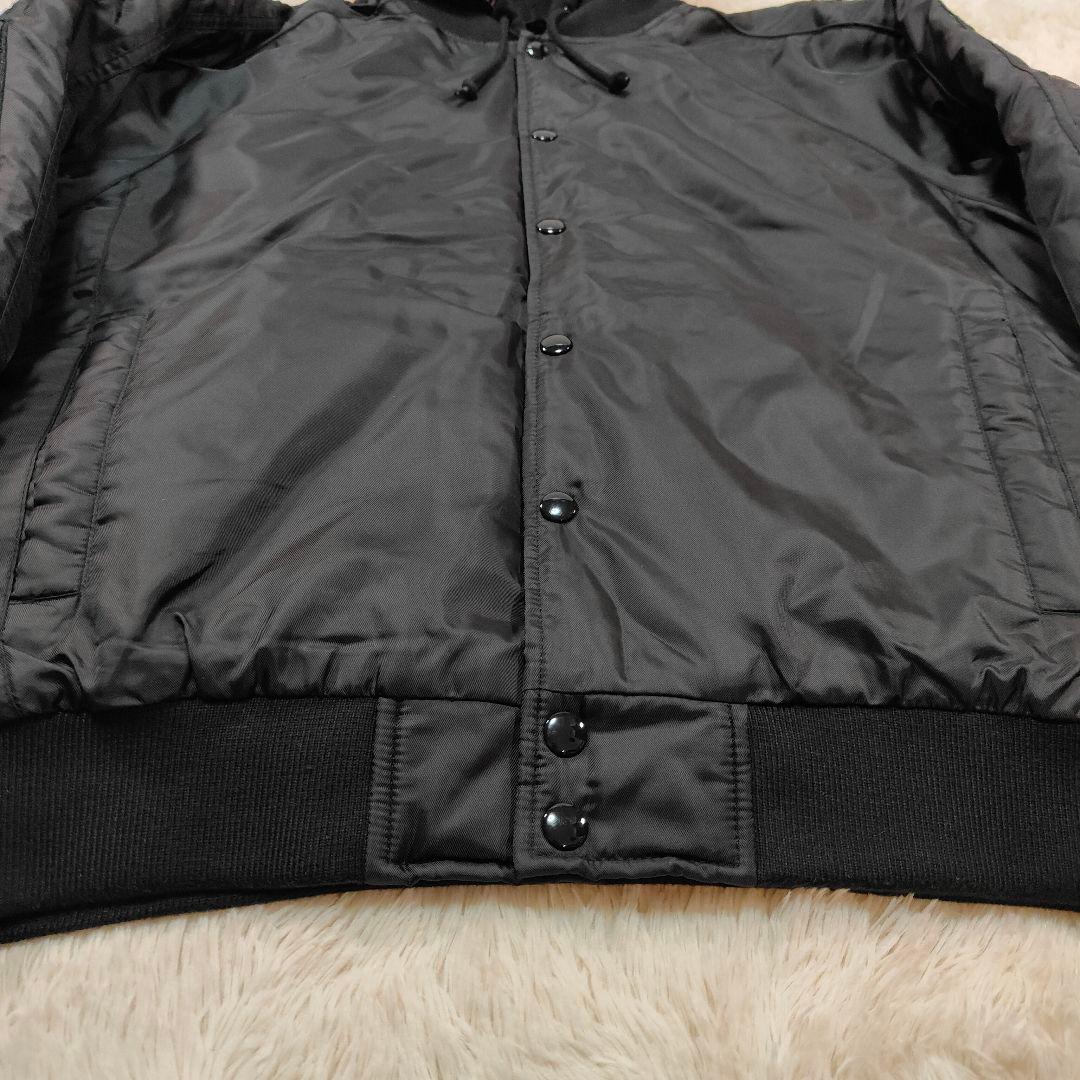 極美品✨シュプリーム 24SS スタジャン ビッグロゴ 切替 フーディ