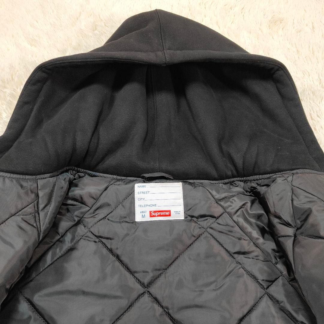 極美品✨シュプリーム 24SS スタジャン ビッグロゴ 切替 フーディ