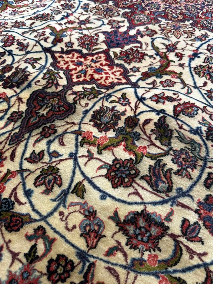 高級 手織り ペルシャ絨毯 302×208cm 管理No.i1※-宅配