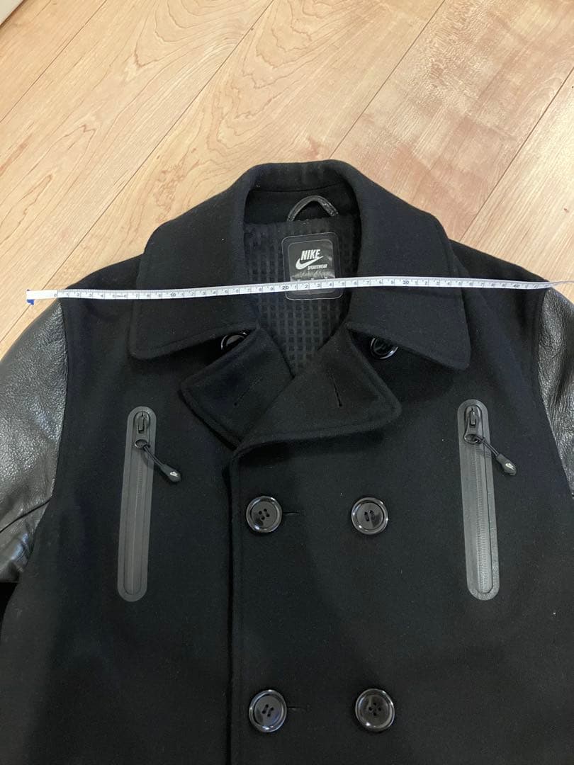 NIKE nsw ジャケット Pコート レザー スタジャン M ブラック