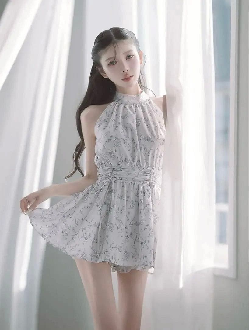 Darich ダーリッチ アメスリギャザーフレアミニワンピース グレー GRY