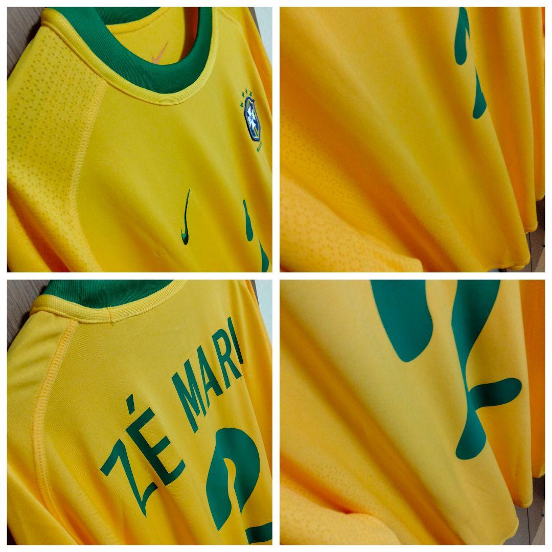 ナイキ ブラジル代表 ゼ・マリア #2 ユニフォーム 00/02ホーム紙タグ