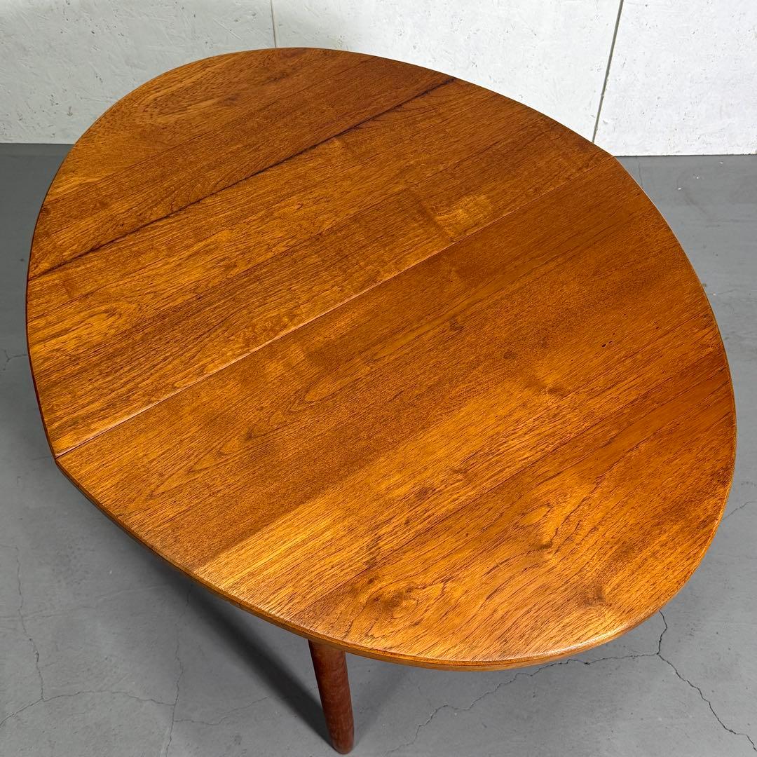 Remployヴィンテージ チーク オーバルダイニングテーブル(303)