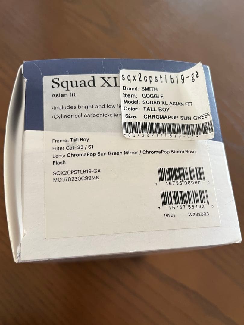 Smith スキー・スノーボードゴーグル グリーンミラー